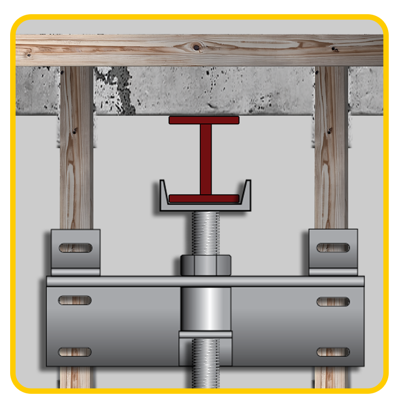 Leaning Wall : Beams and Brackets