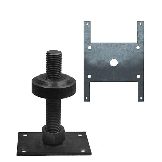 DIY 3-1/2 inch Schedule 40 Jack Post Adjuster with H Plate