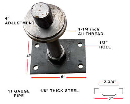 DIY 3 inch 11 Gauge Jack Post Adjuster